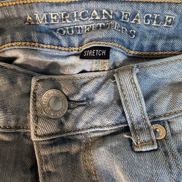 American Eagle Jean Shorts Size 4 Shortie - Picture 7 of 10